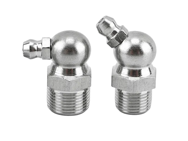 Stainless steel grease nipples for bearing lubrication points