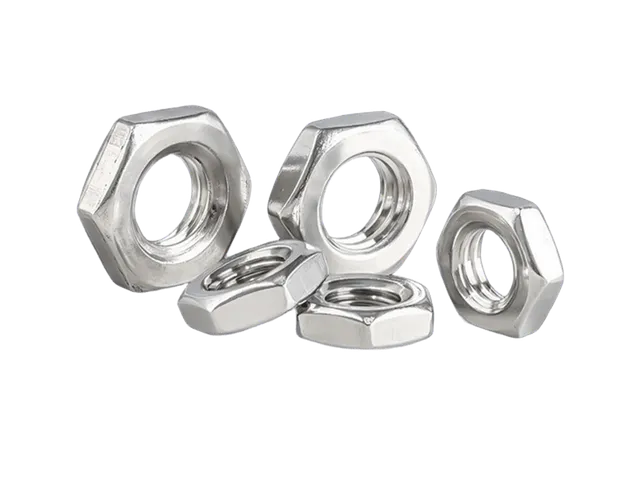 Stainless steel jam nuts for rod end locking assemblies